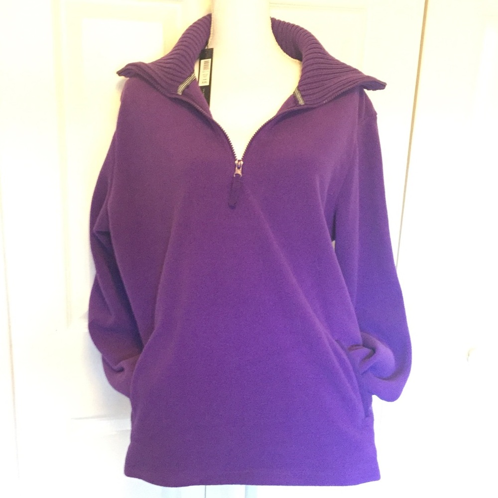 NWT Nicole Miller New York Fleece in Petunia